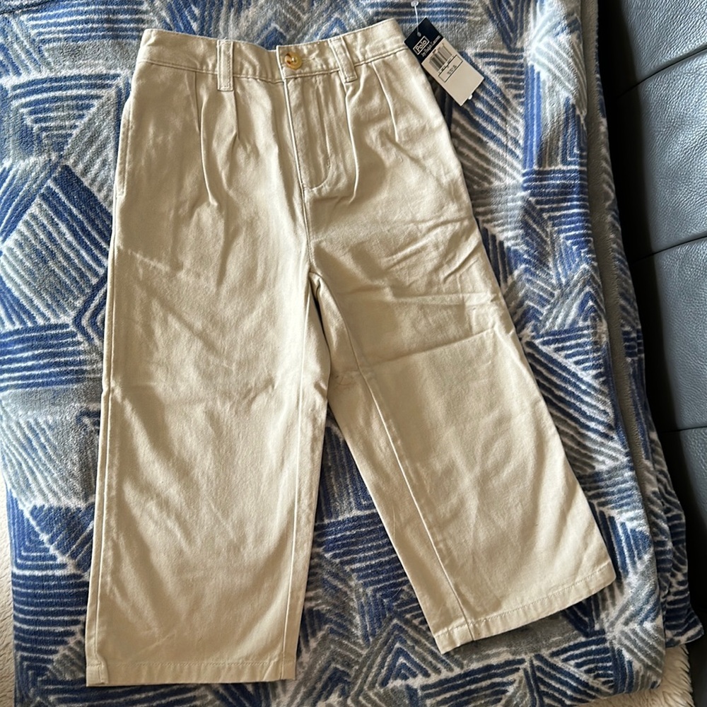 Polo chino Khaki Pants size 3t NWT adjustable waist